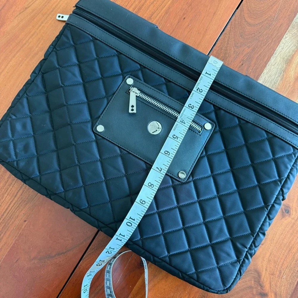 Knomo Quilted Black Laptop Bag